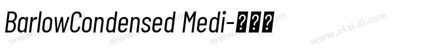 BarlowCondensed Medi字体转换